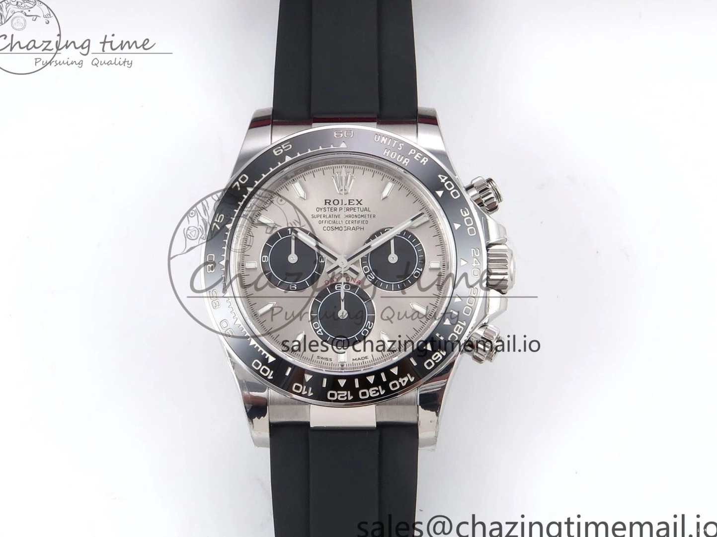 Strap on DD4802 126519 Gray Edition Best 1:1 Daytona Oysterflex SBF Dial 0412